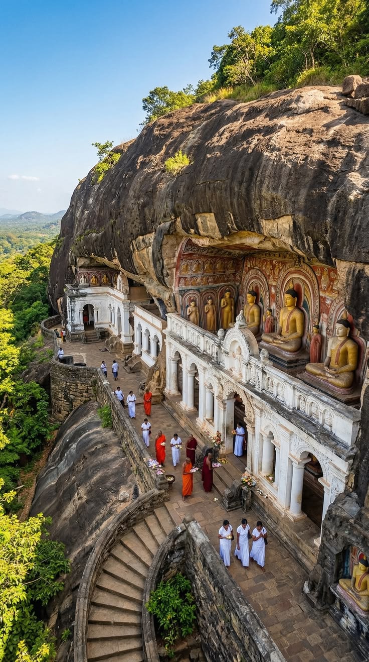 Dambulla Cave Temple mural exploration